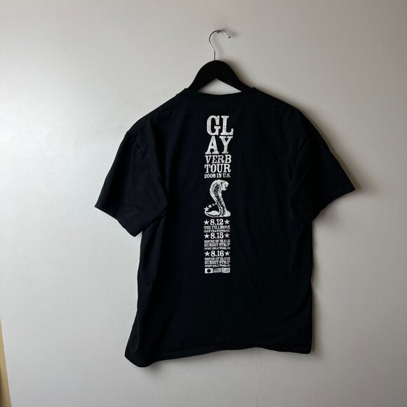 2008 Vintage Y2K Glay Verb Tour T Shirt Adult Black Large L Japanese Rock Band - Picture 12 of 16